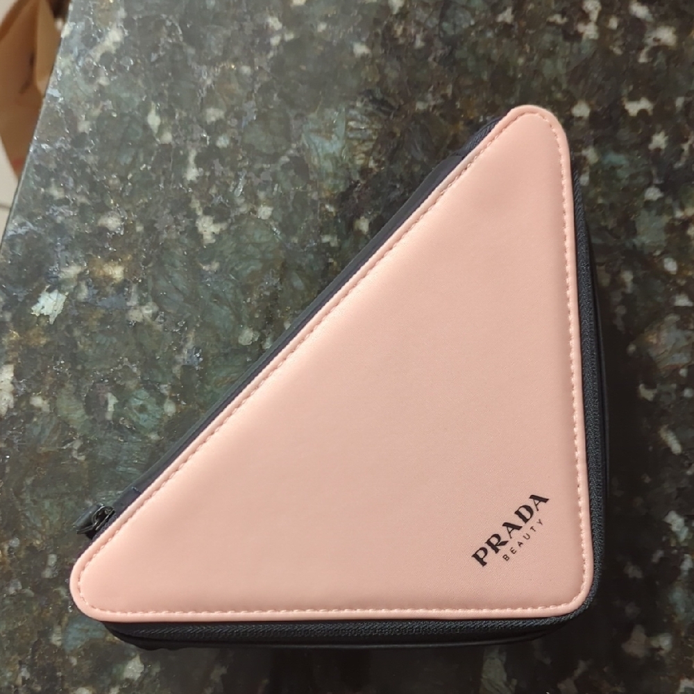 Prada Blush Pink Triangular Pouch
